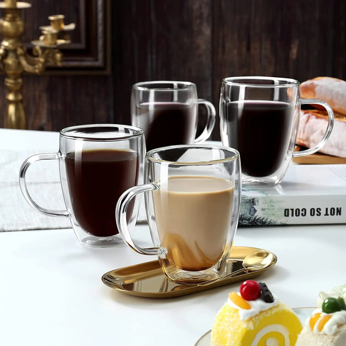 Double Wall Glass Mugs