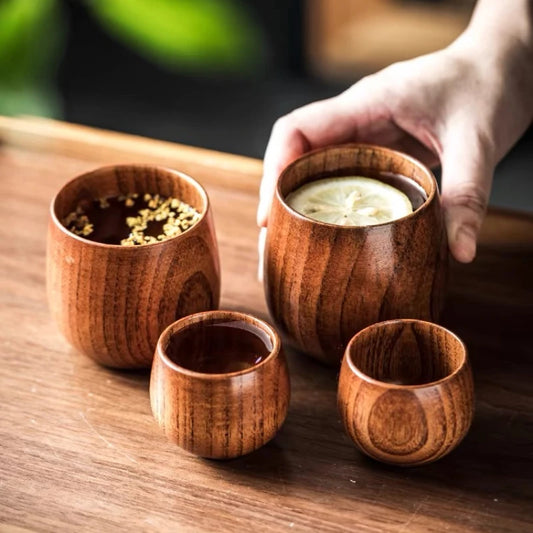 Japanese Style Wooden Cups