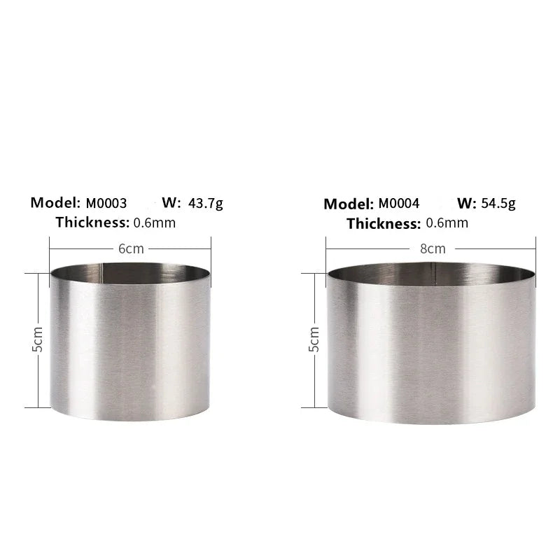 Mousse-Ringform aus Edelstahl